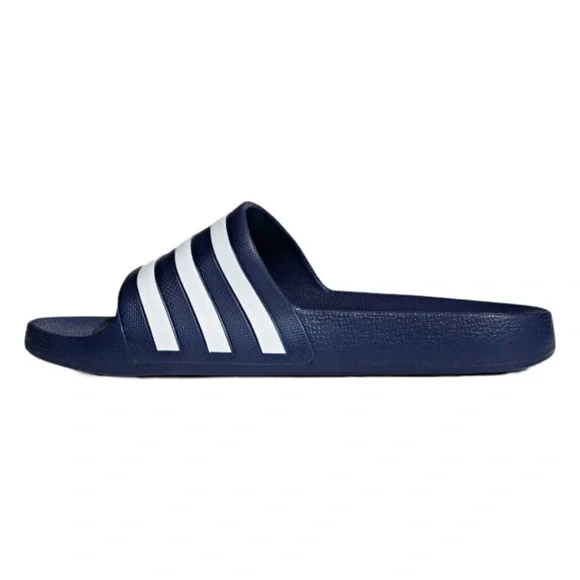 dark blue adidas adilette aqua slides - Picture 10 of 11